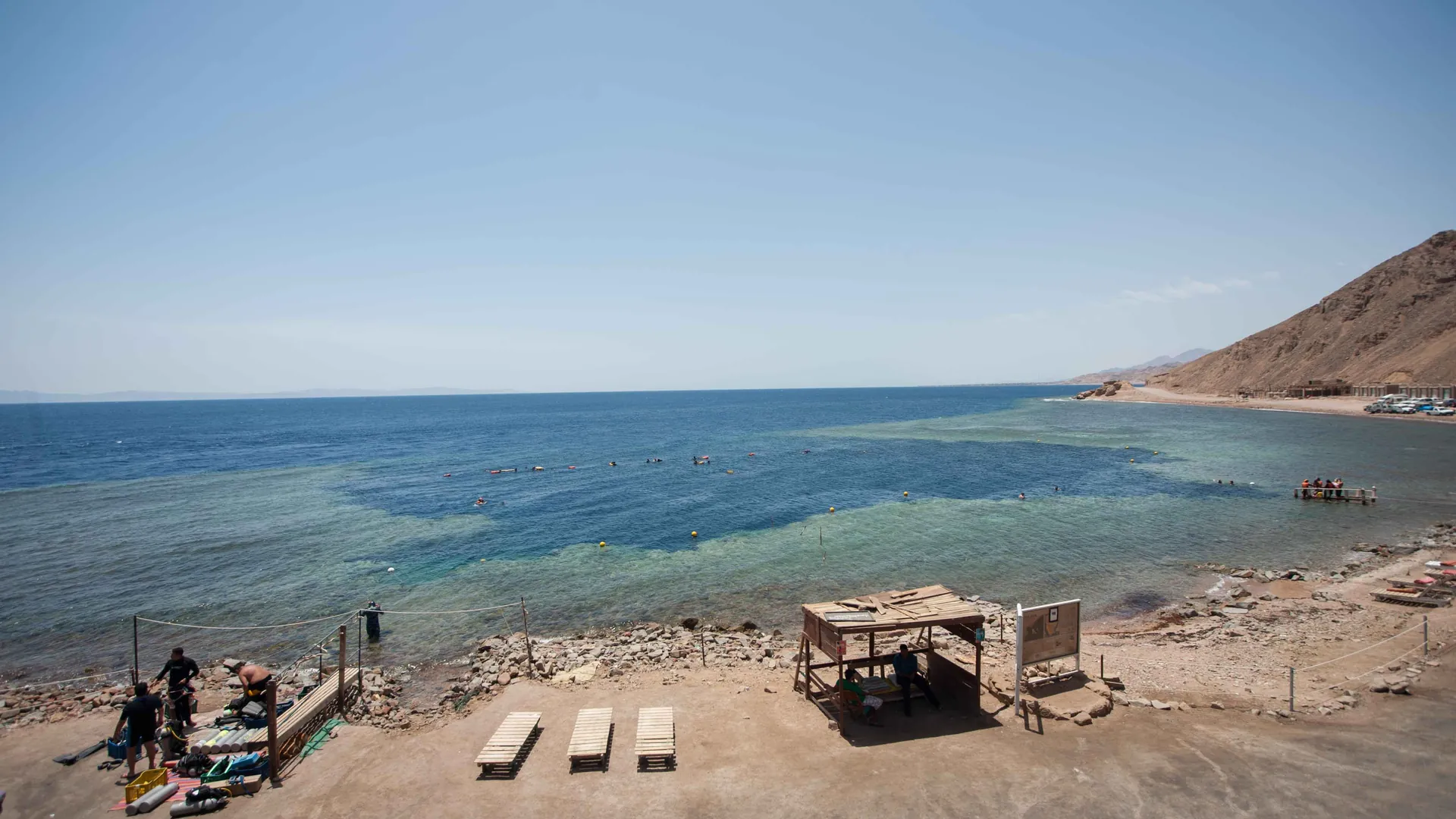 Blue Hole of Dahab landscape