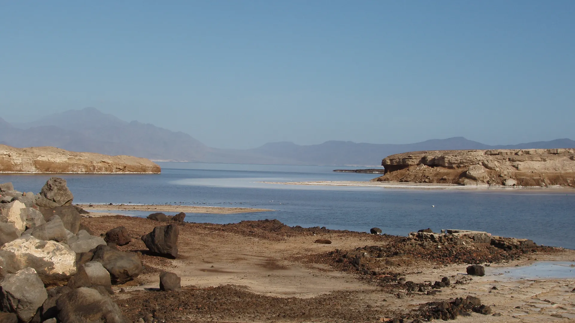 Lake Assal landscape